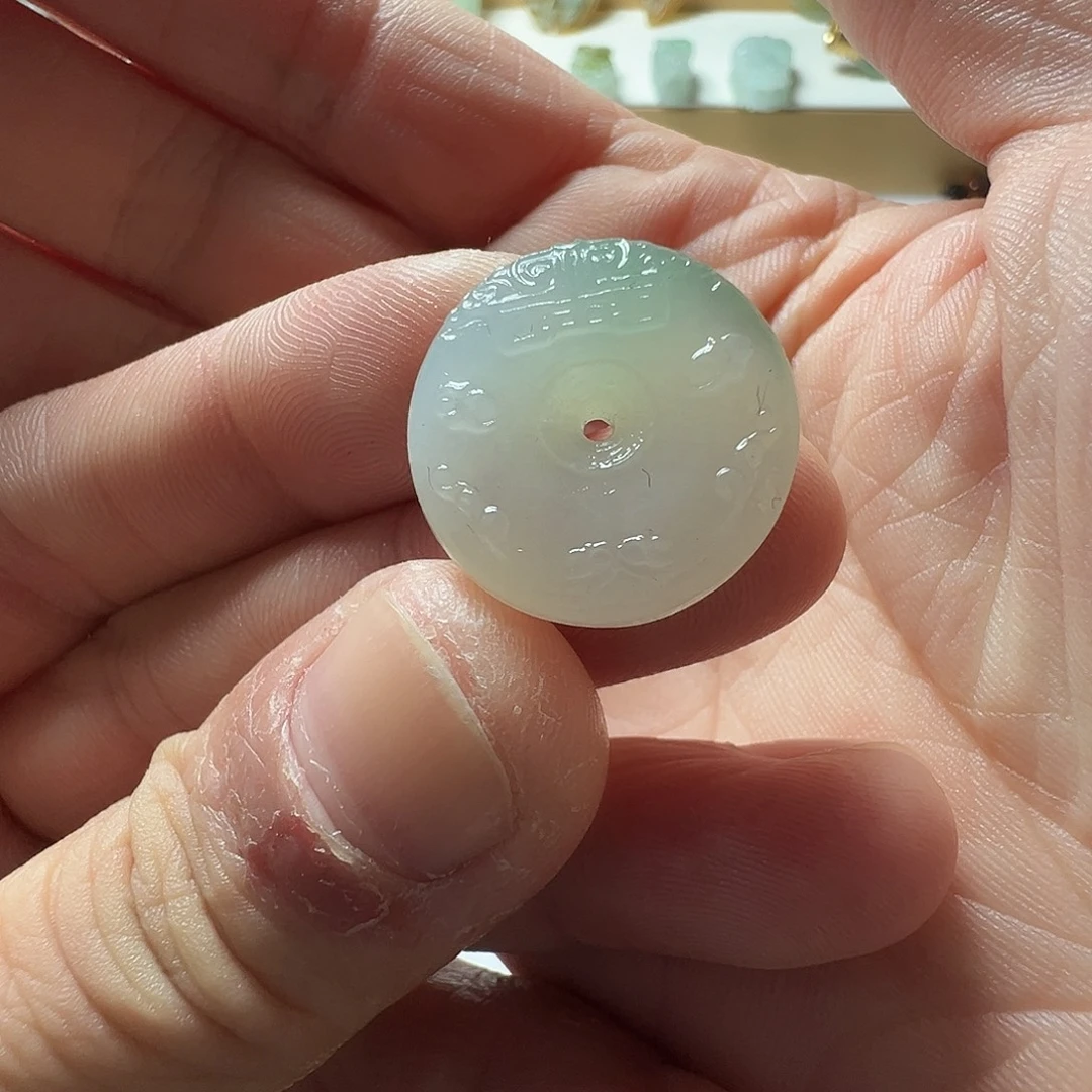 定制翡翠未镶嵌仿古扣