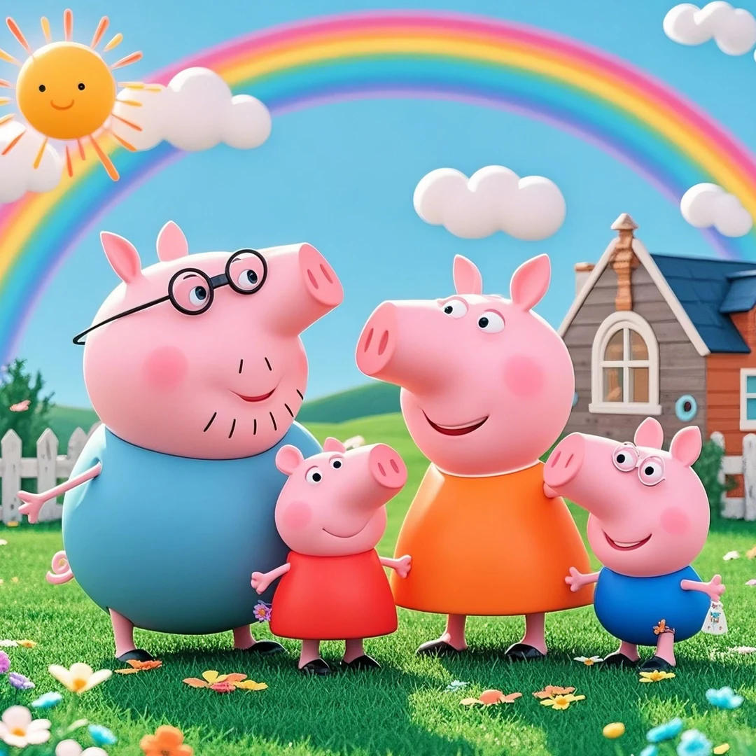小猪佩奇英语磨耳朵动画电影大全集儿童3-6岁儿童启蒙早教益智