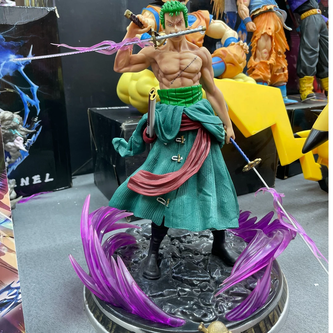 （赠头）海贼王 梦幻扛刀索隆+底座 高约22cm 手办模玩摆件