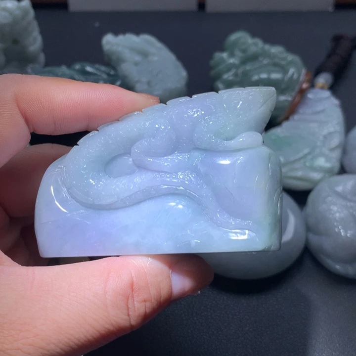 翡翠未镶嵌颈饰保真天然A货翡翠