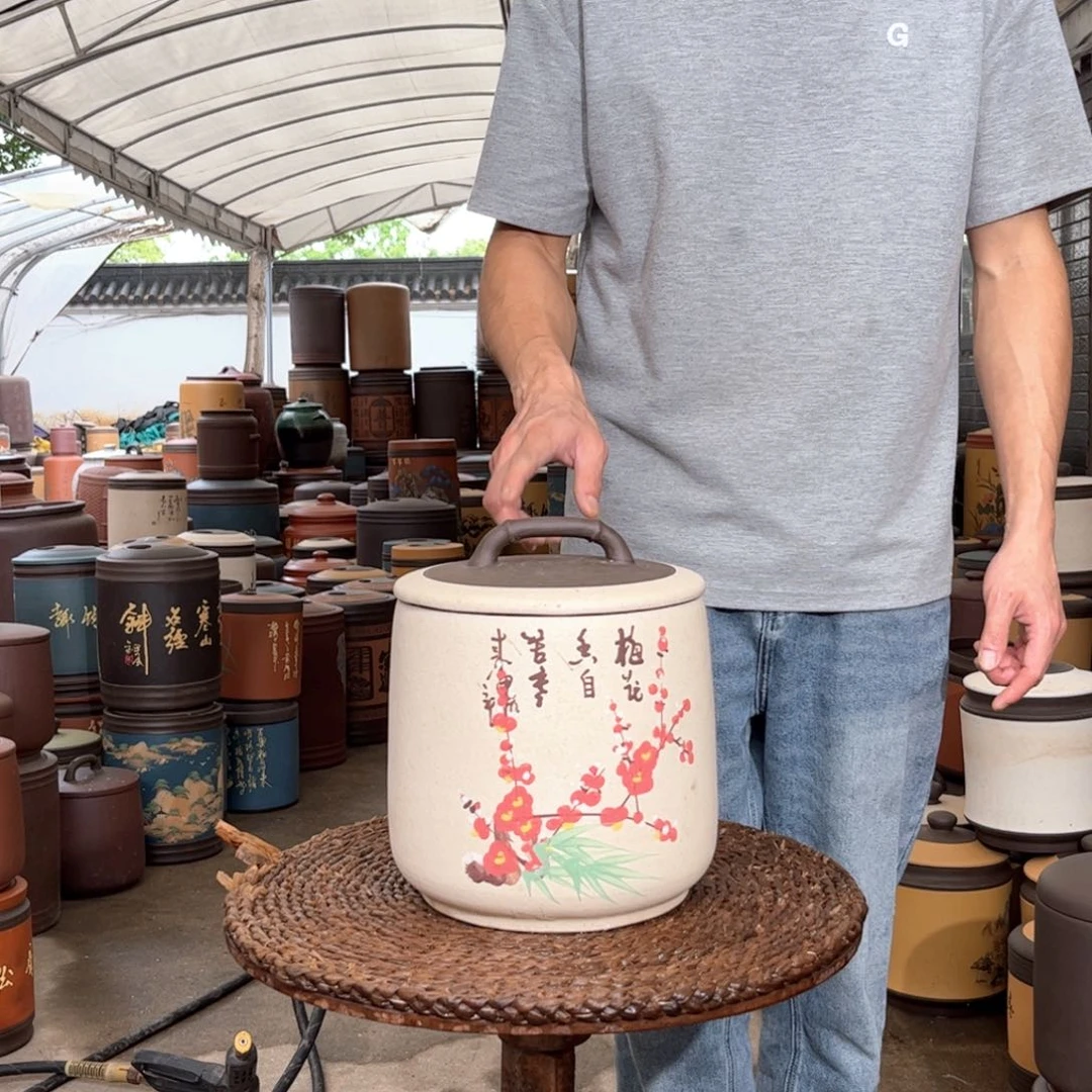 紫砂茶叶罐8 饼茶叶罐