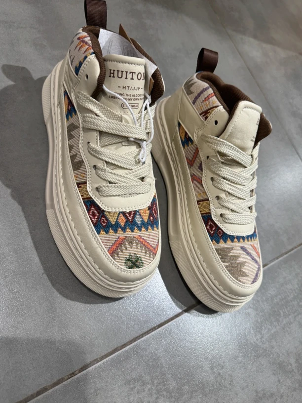 含辰生活春款新款男士高帮小板鞋1062501