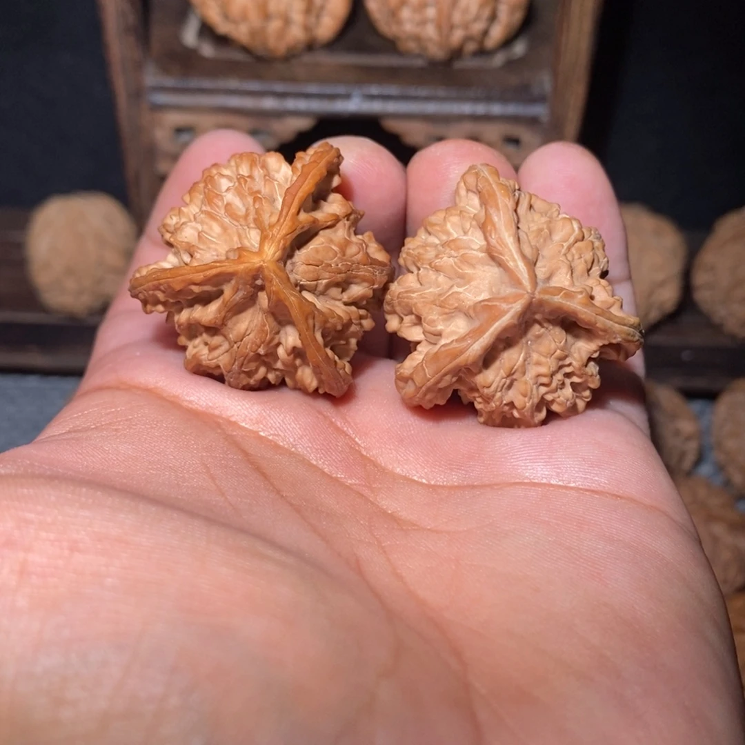 桃核把件37尺盘山三棱