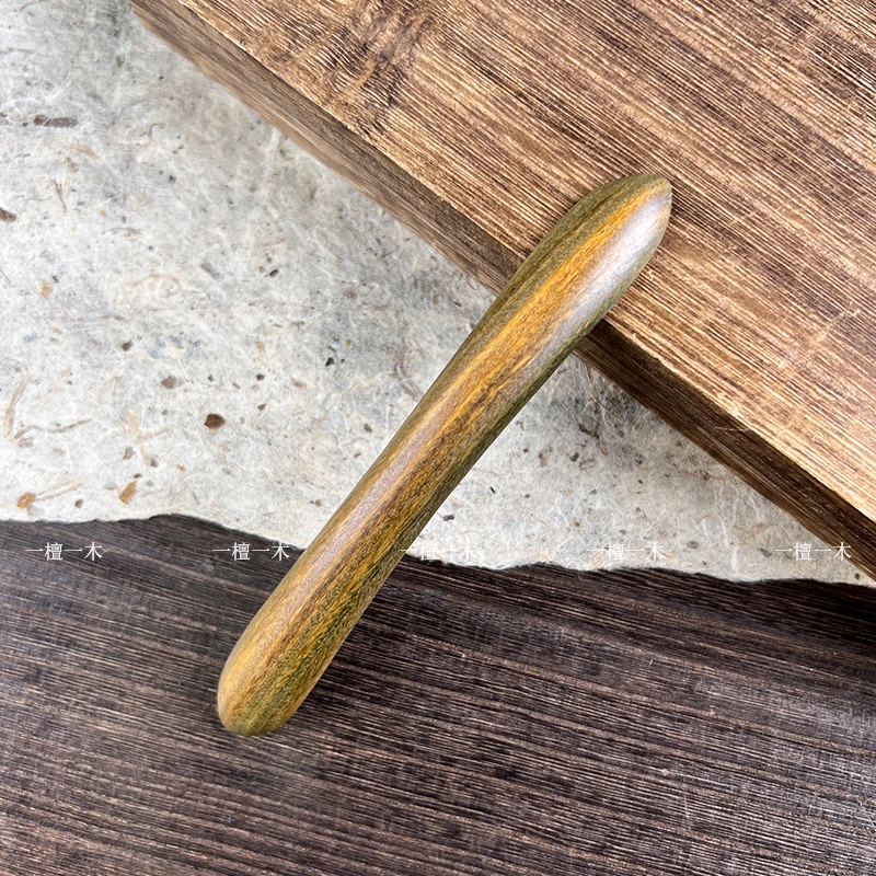 反扣丨天然绿檀木发簪古风绿檀簪子高级感木簪新中式木质发钗