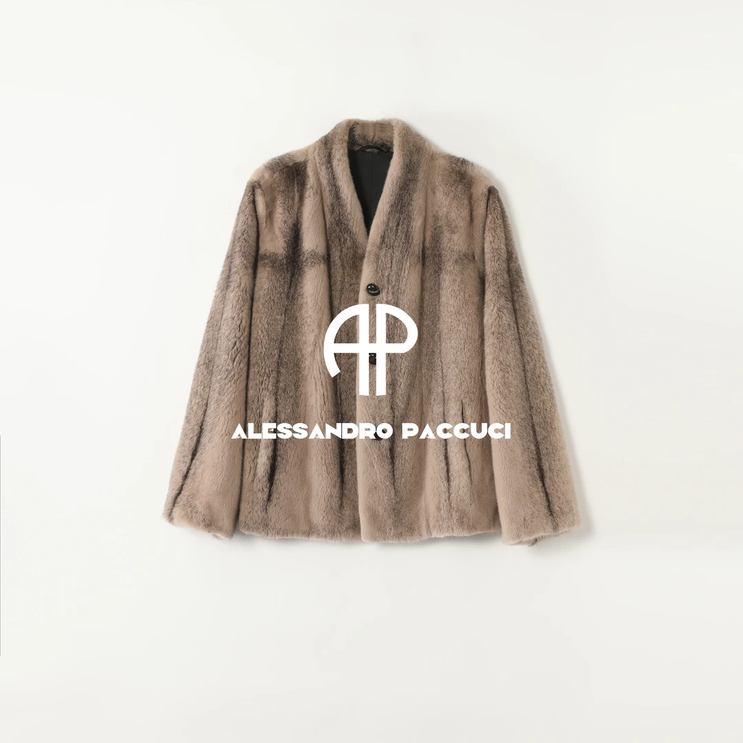 SAGA✖AP洛哥54160CS【限量/十字貂】进口水貂+桑蚕丝里衬皮草外套