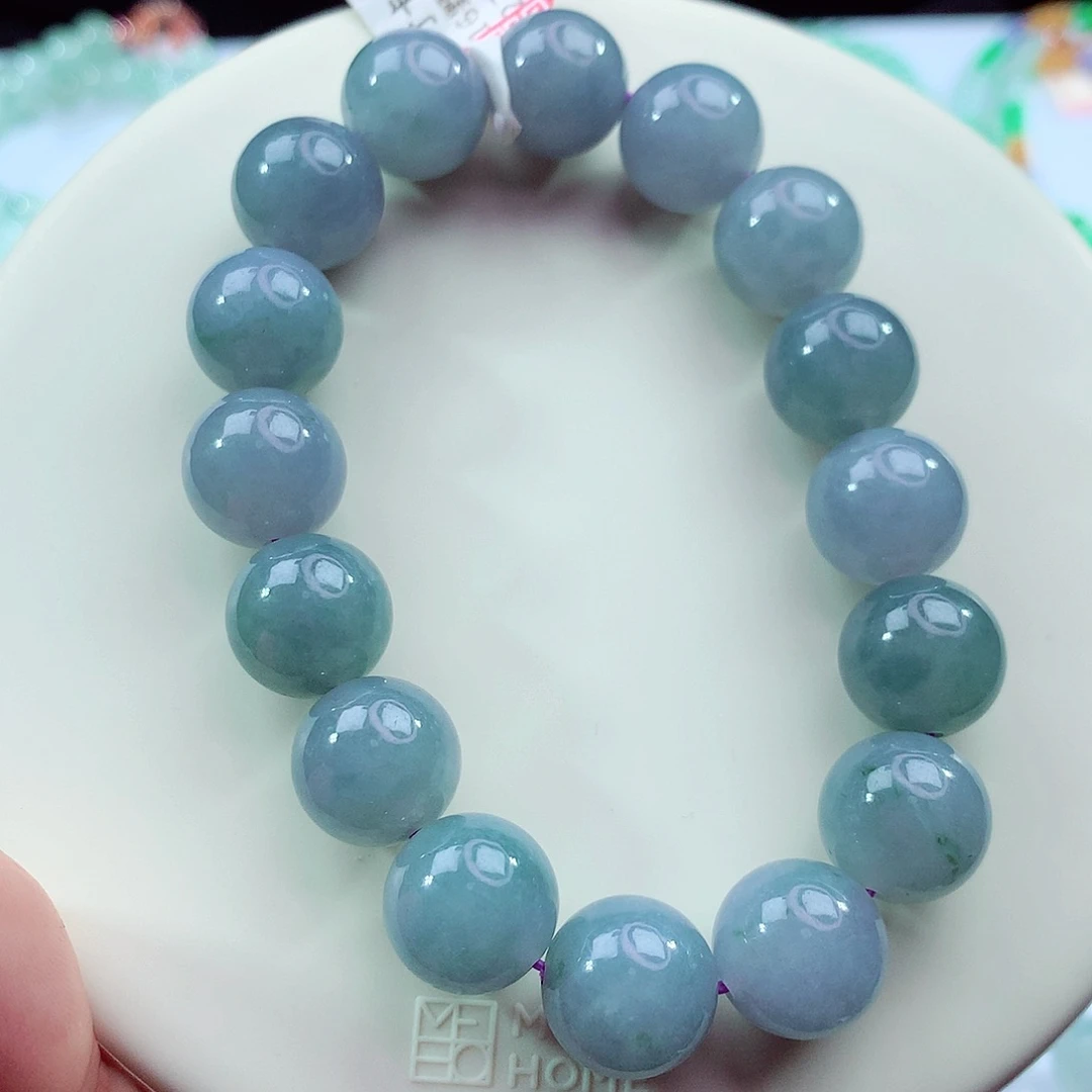 翡翠未镶嵌手链卡12.5