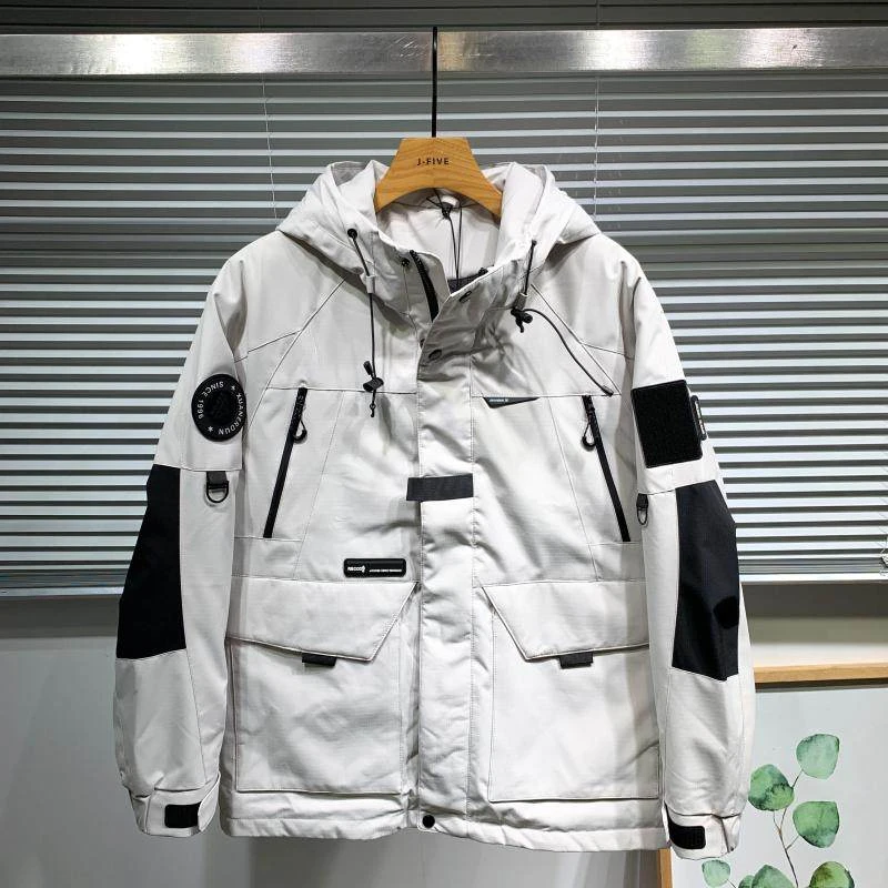 9891男士冬加厚连帽外套