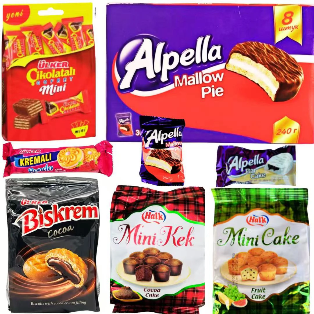 ULKER/优客albenni夹心威化饼干巧克力饼干营养方便零食拍1发6袋