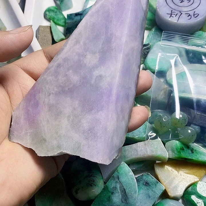 翡翠散珠天然翡翠A货挂件