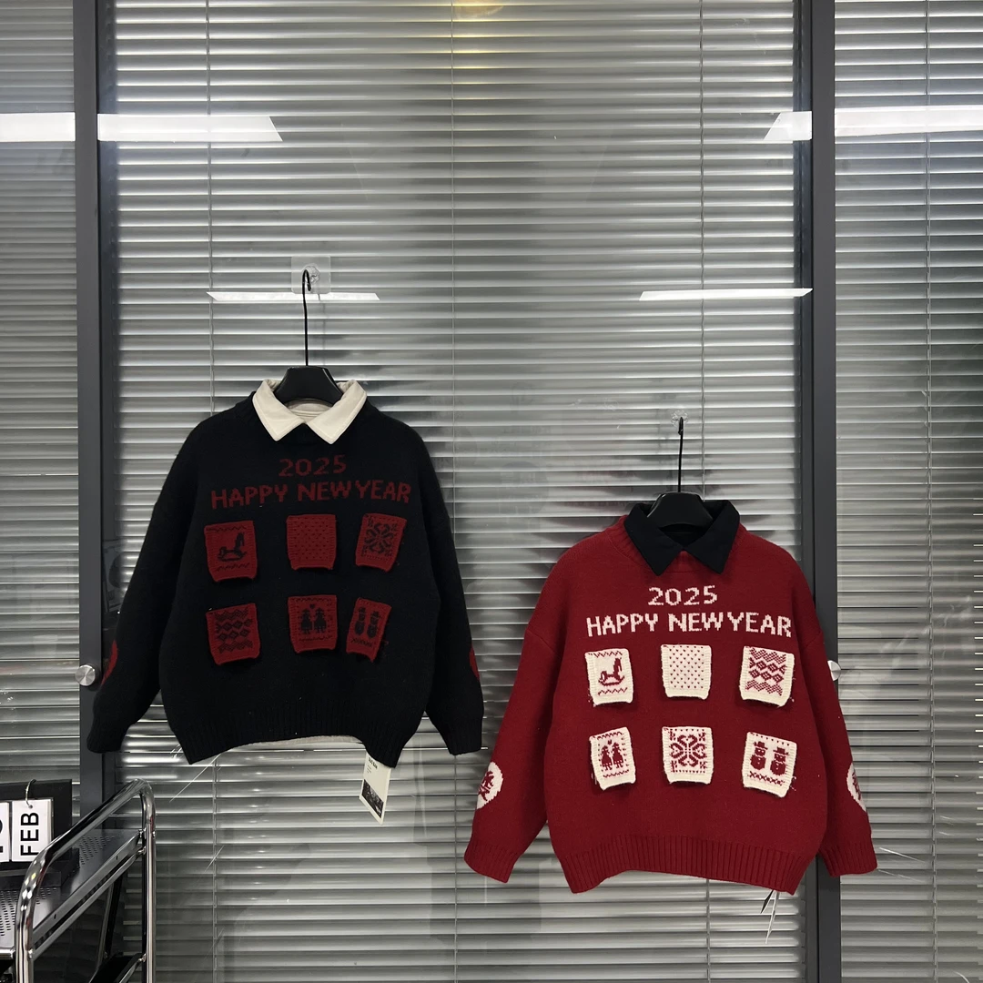 秋冬2025原创设计年货款毛衣-k157