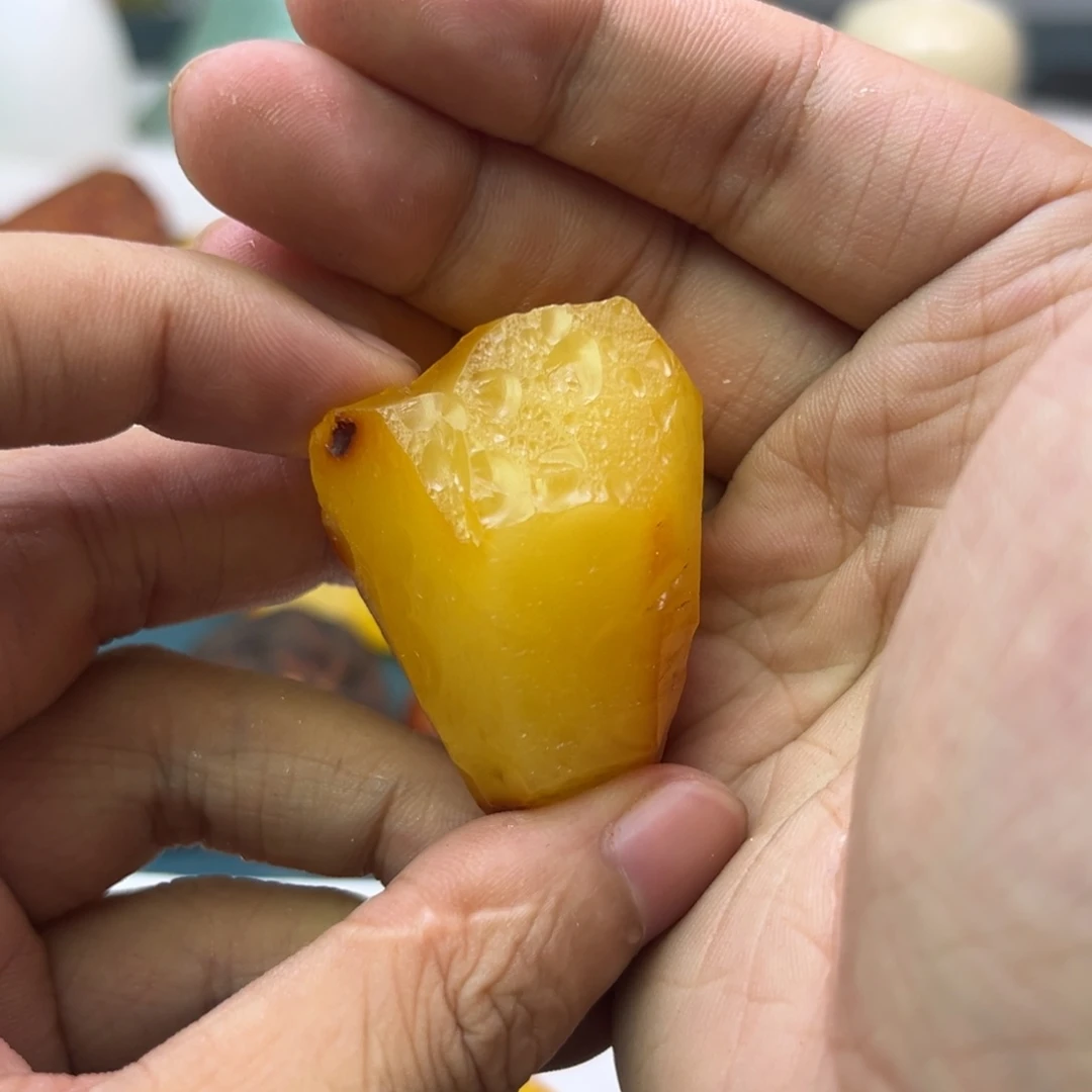 无***记未镶嵌定制琥珀蜜蜡原石不退不换