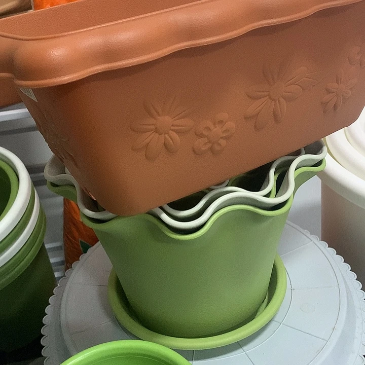 2个370桃红菜盆浮雕爱丽思