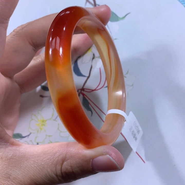 玛瑙/玉髓手镯未镶嵌橘****u
