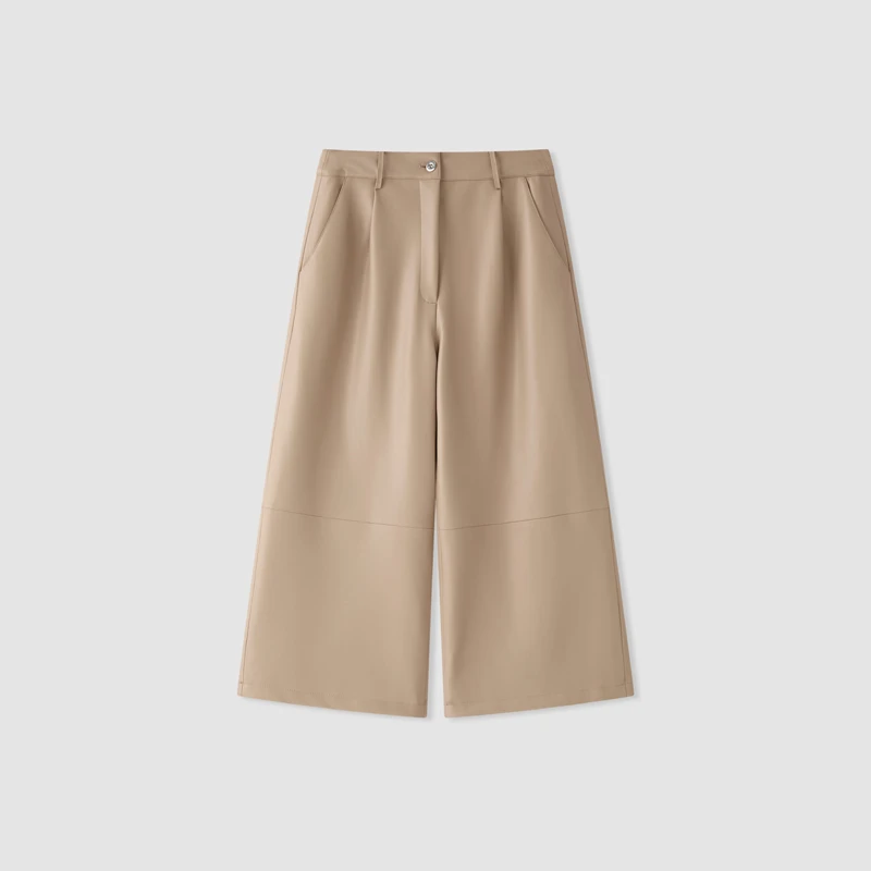 【冬姐自主品牌】VOR 环保蛋白皮8分皮裤 V25300523