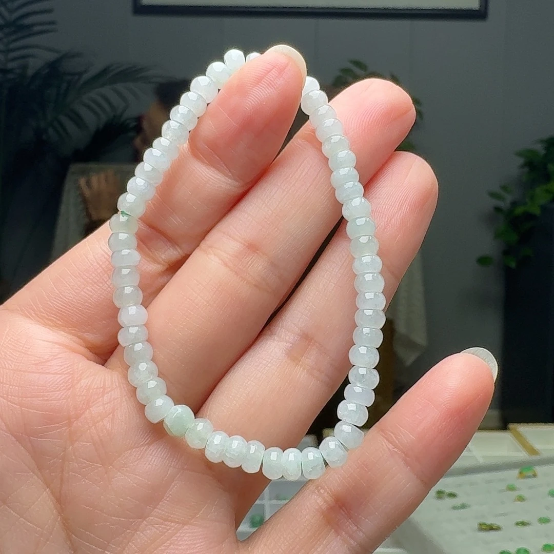 翡翠未镶嵌手链天然