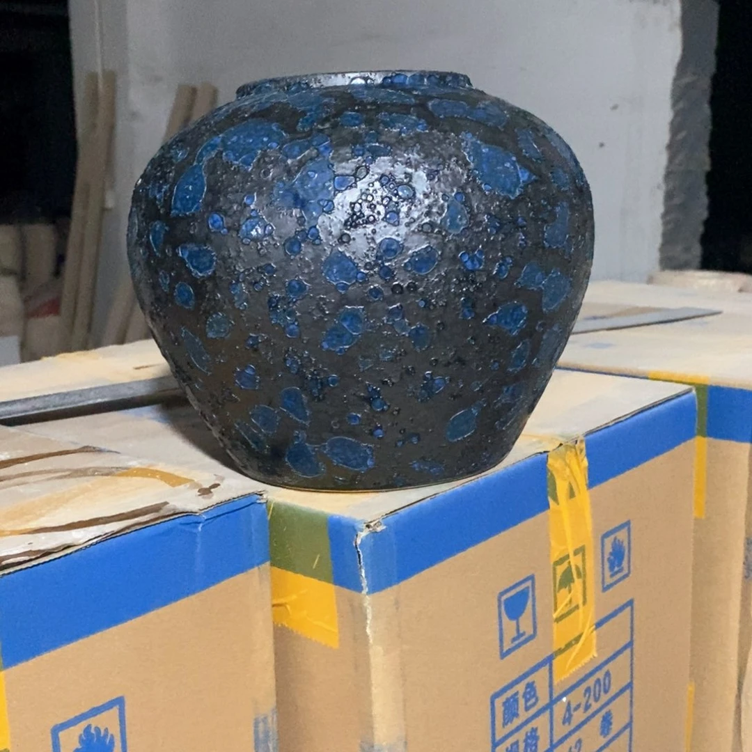 蜂窝蓝高17厘米口10厘米