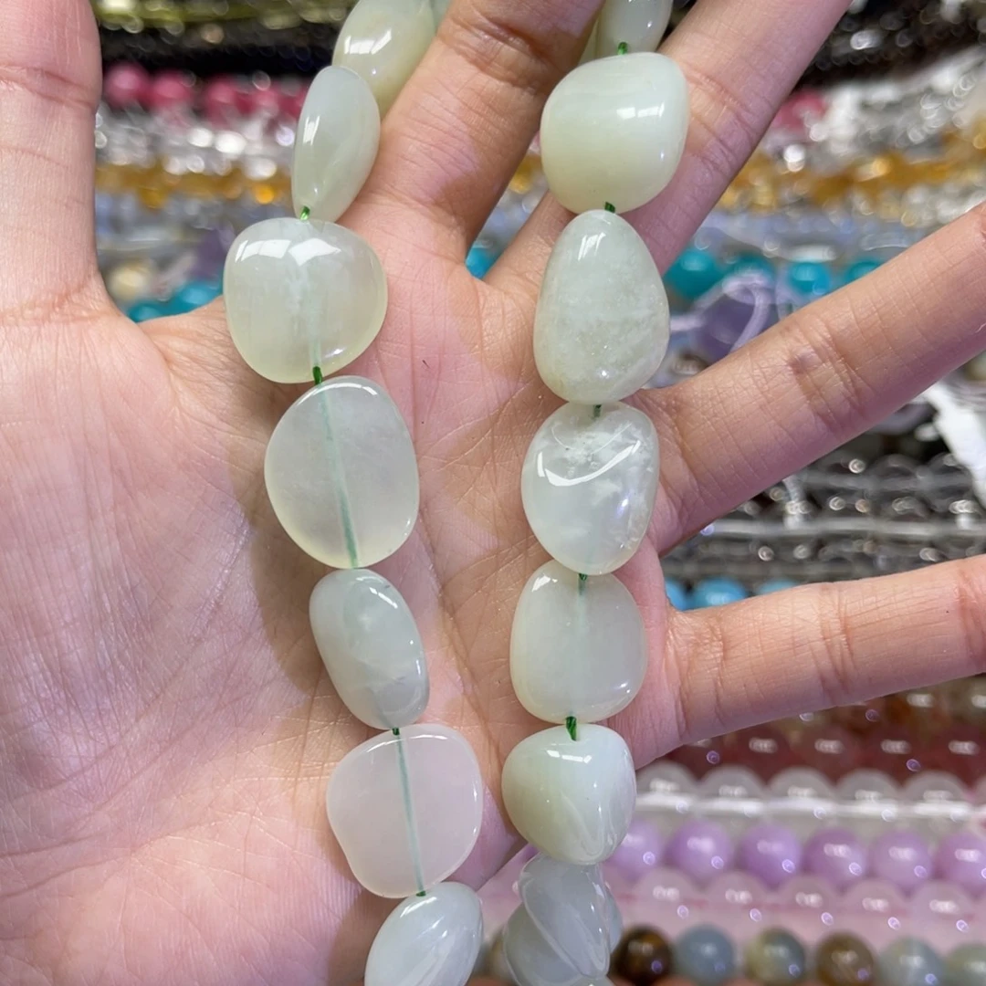 玛瑙/玉髓散珠天然秀玉卡16.8✖️22长条38厘米