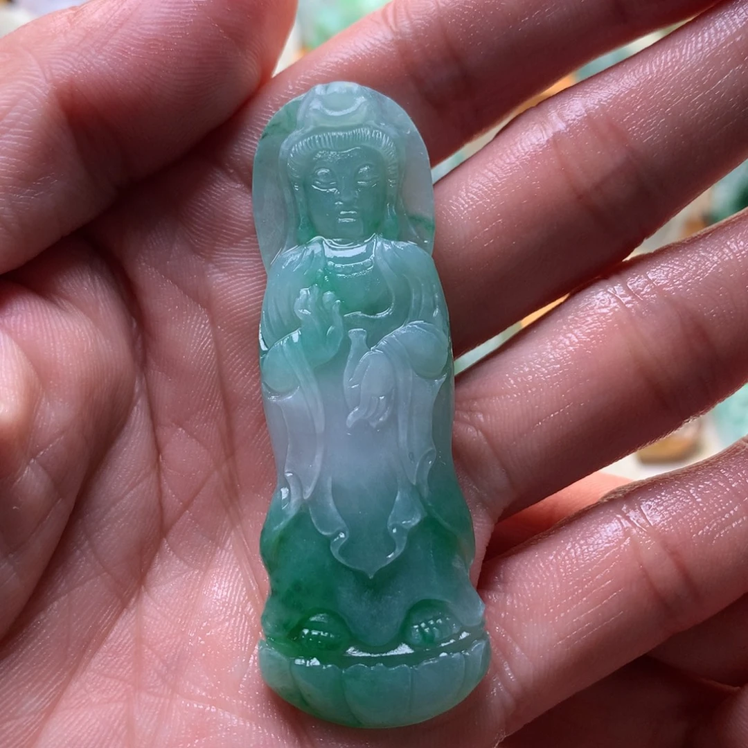 未镶嵌定制翡翠观音