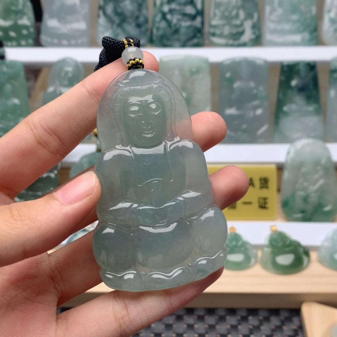 剑***客吊坠(不含链)未镶嵌翡翠观音