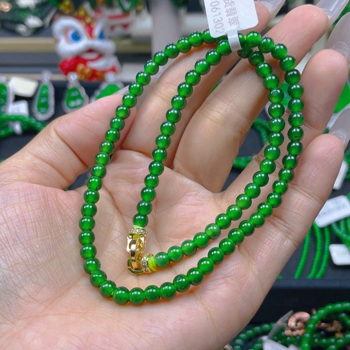 颈饰未镶嵌翡翠锁骨链5