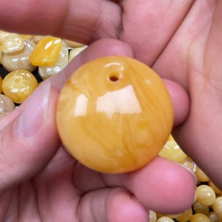 裸石蜜蜡未镶嵌蜜蜡公主扣