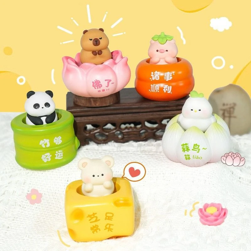 【拆盒】心愿弹弹乐系列可爱盲盒潮玩手办