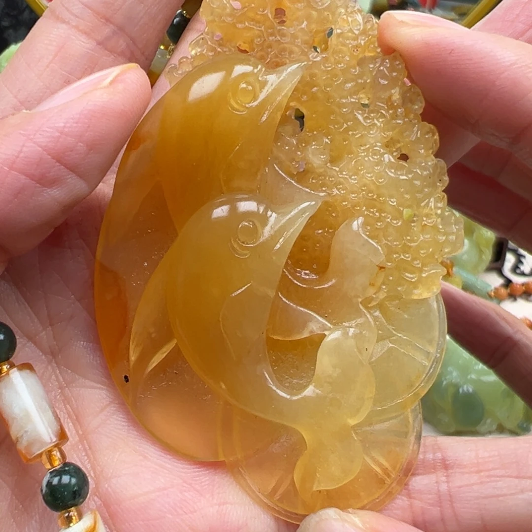 岫玉未镶嵌挂件挂件