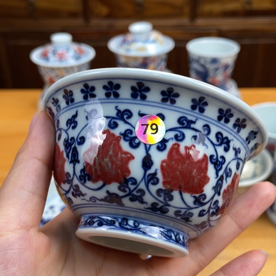 手绘现代茶具非古董