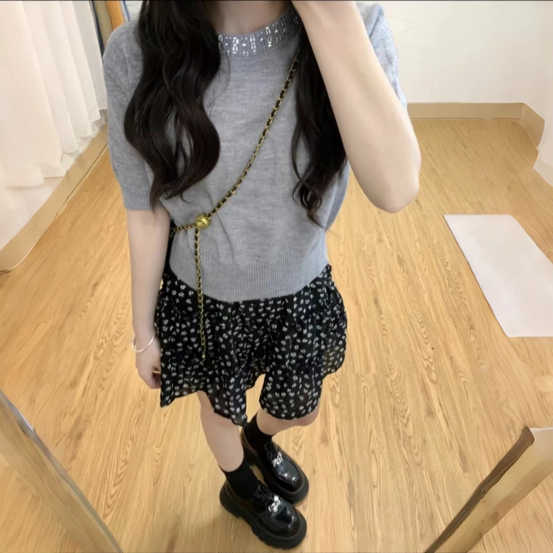 碎花蛋糕裙女夏季2025新款夏季高腰a字显瘦蓬蓬裙松紧洋气衣服女