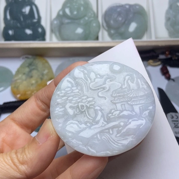 翡翠未镶嵌颈饰翡翠