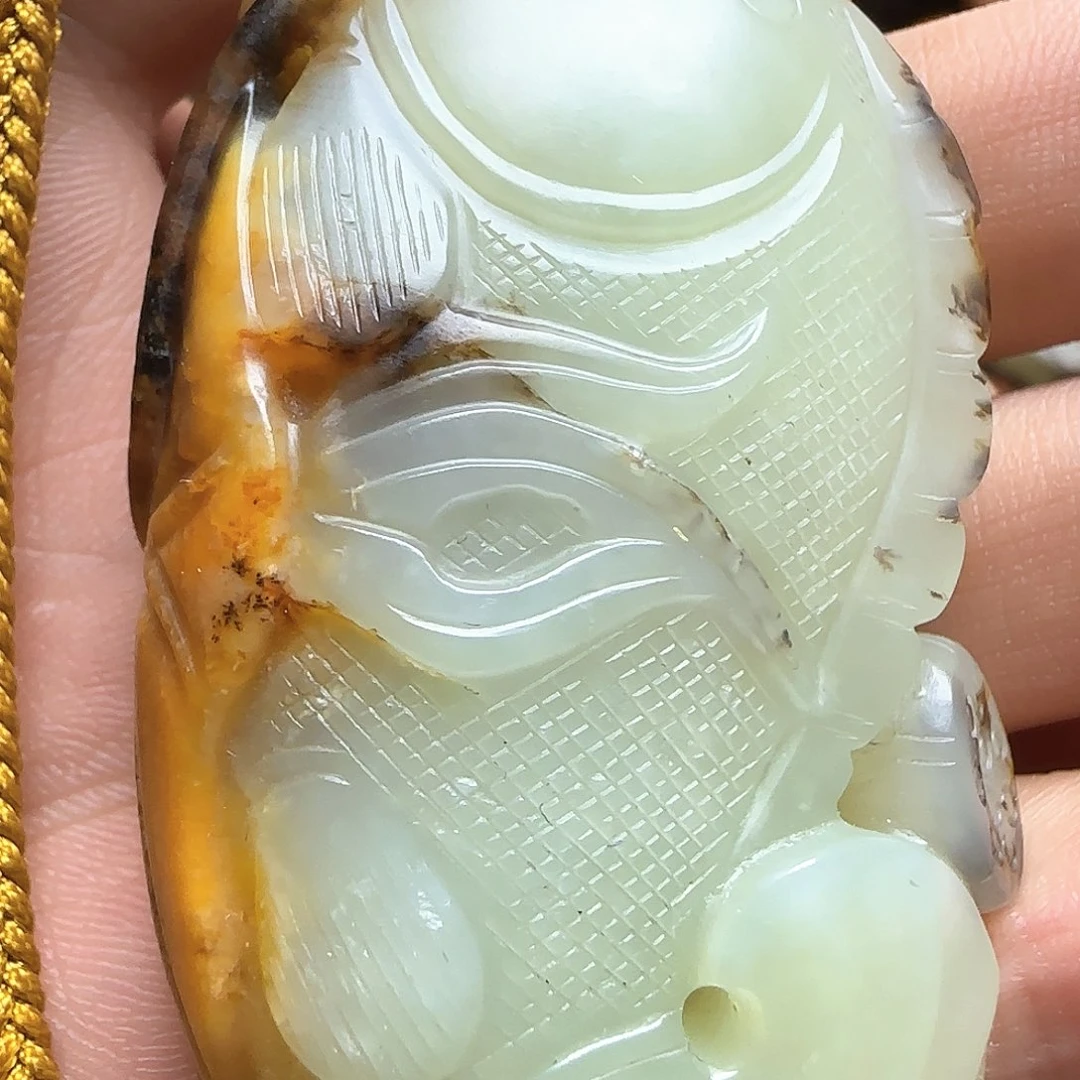 感***生和田玉未镶嵌挂件