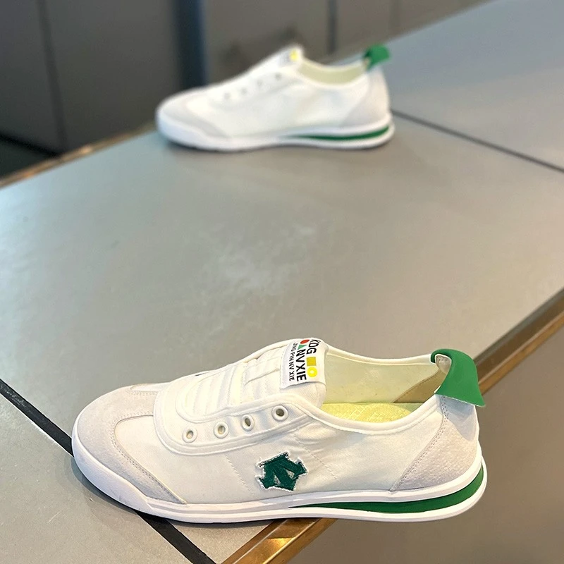 【香港DcSU&Shoes官方正品】新款低帮时尚布面一脚蹬百搭阿甘鞋板鞋