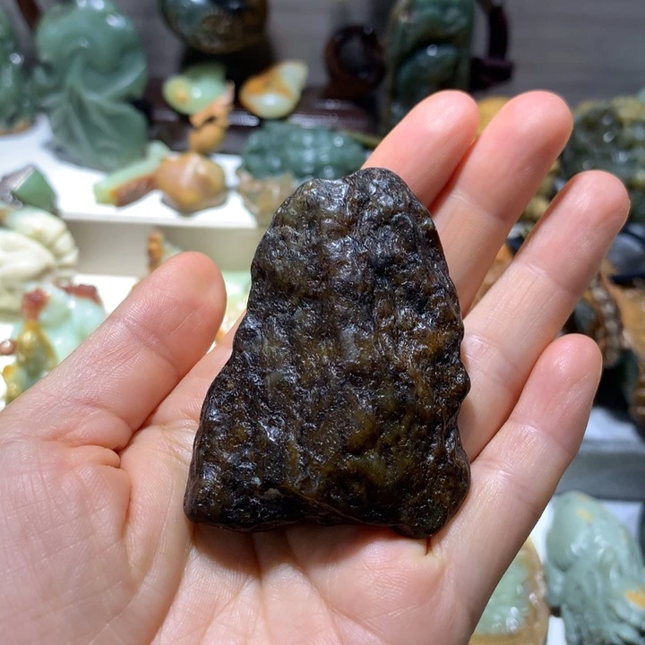 岫岩河磨玉（透闪石质玉）未镶嵌把件