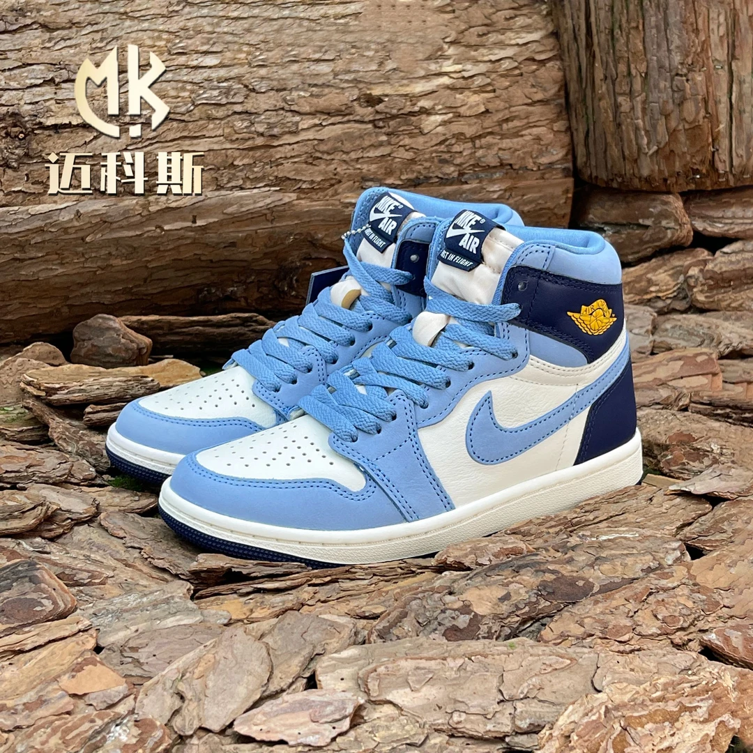 Air Jordan 1 AJ1北卡蓝OG男女同款高帮运动休闲球鞋 FD2596-400