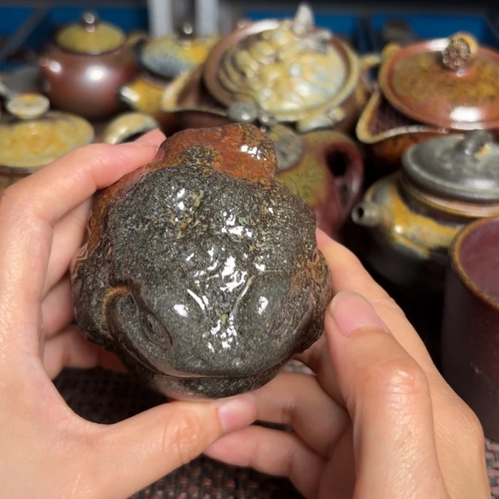 茶杯紫砂大金蟾大