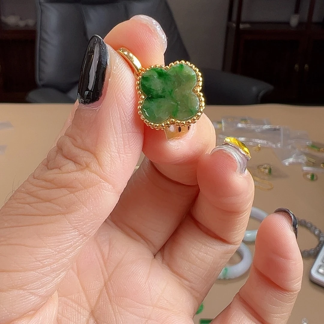 翡翠银S925镶嵌颈饰吊坠
