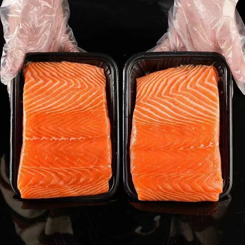 【3盒1200g】中段新鲜现切国产三文鱼带盒去骨去皮去刺