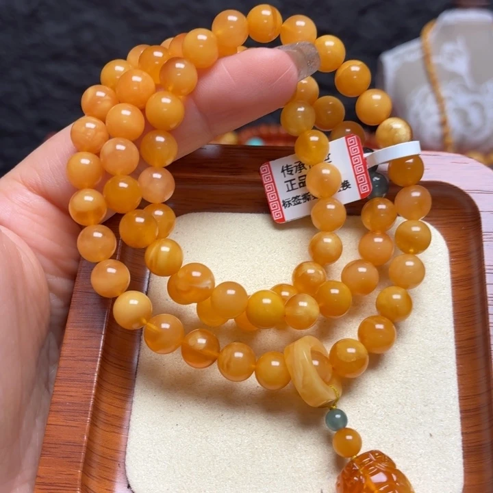 蜜蜡未镶嵌手链手串