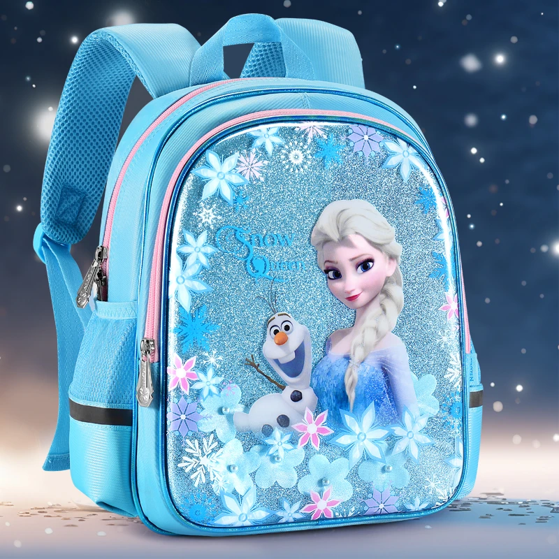 新品巴拉巴拉幼儿园女孩书包爱莎公主儿童艾莎小班女冰雪奇缘女生