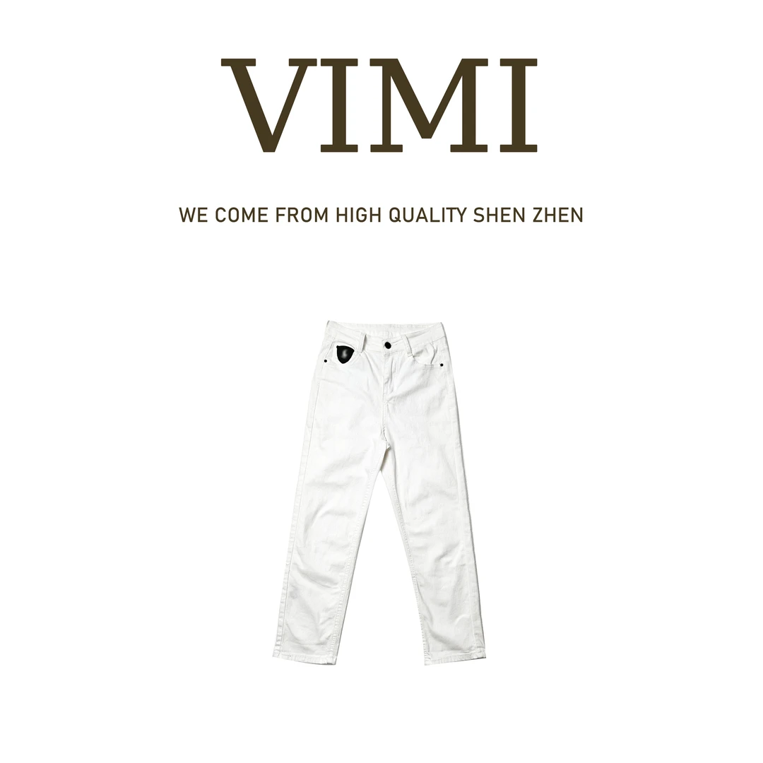 VIMI·“拉夫庄园”秋季轻奢直筒高腰时尚牛仔裤NS17001