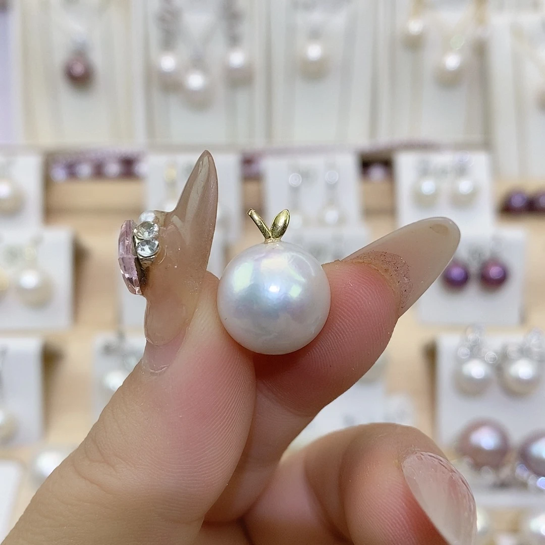 淡水珍珠颈饰银S925镶嵌