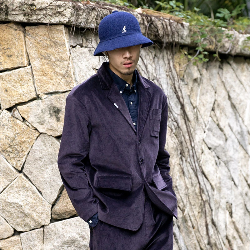 UrbanStandard灯芯绒休闲西装外套男秋季新款日系百搭男士西服