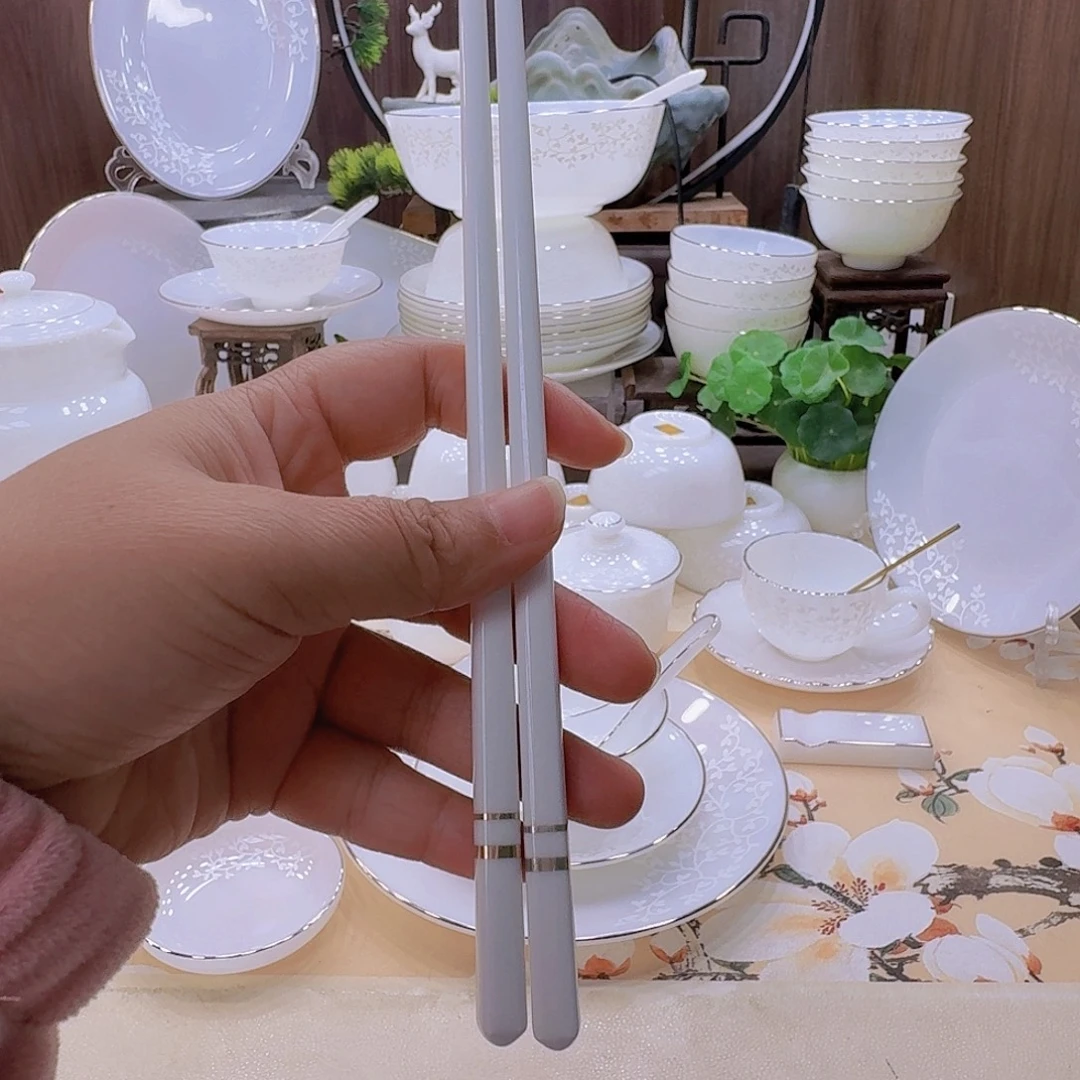 瓷景德镇骨瓷筷子10双