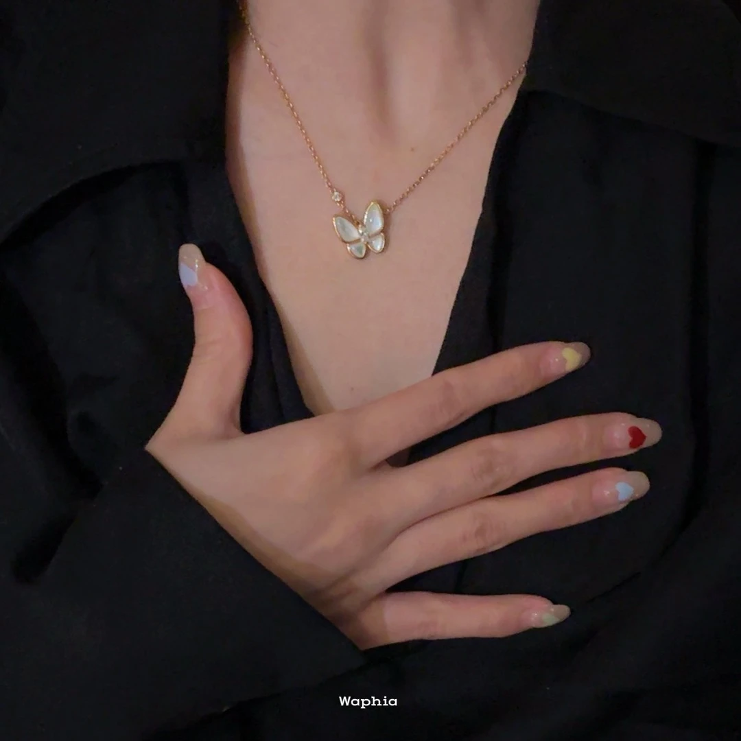 合金项链 Waphia设计师款气质经典时尚百搭【立体蝴蝶】项链 VC041