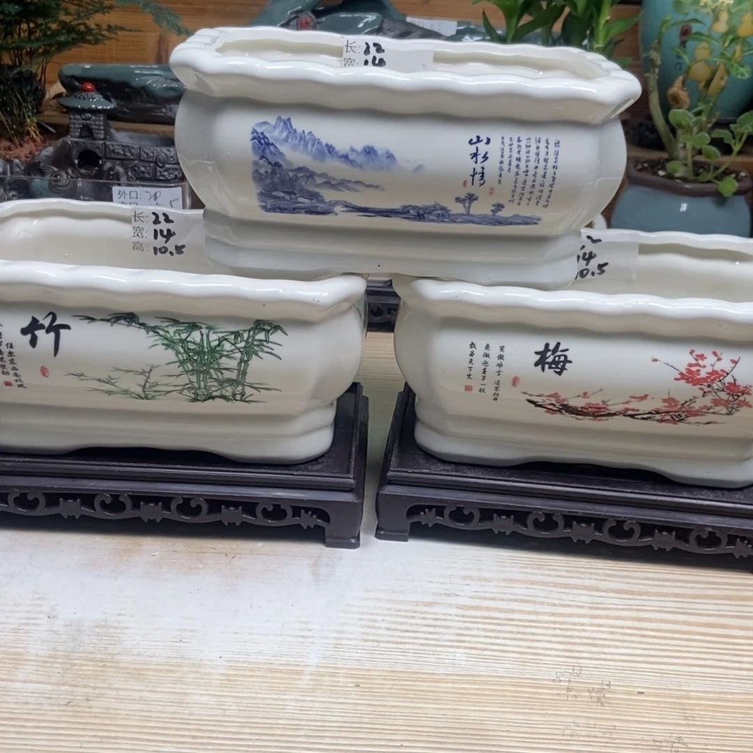 瓷片陶瓷花盆陶瓷艺术