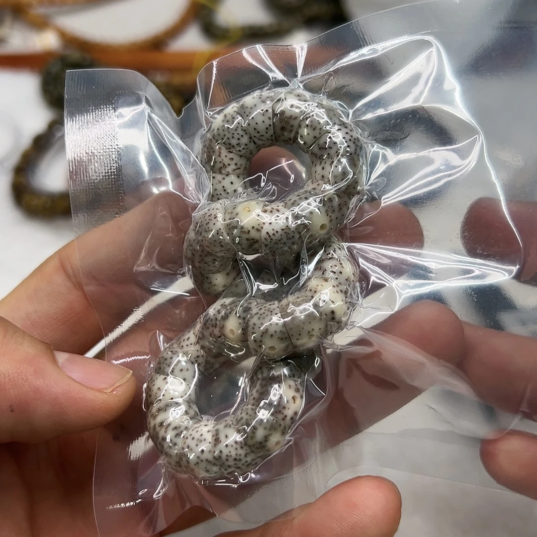 星月菩提手串92卓越糯冰石玉星月菩提单圈猪大肠10