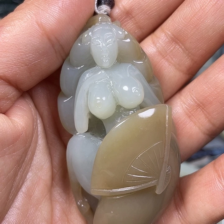 和田玉未镶嵌挂件