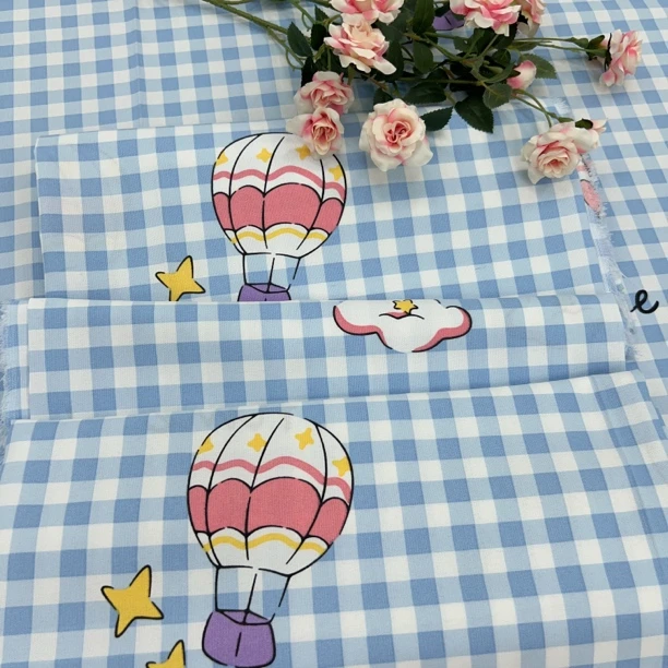 夏季必备加厚粗布床单【蓝气球】尺寸1.6X2.4米舒适柔软透气四季款