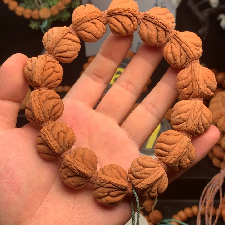 桃核手串20霸王龙 龙纹桃核