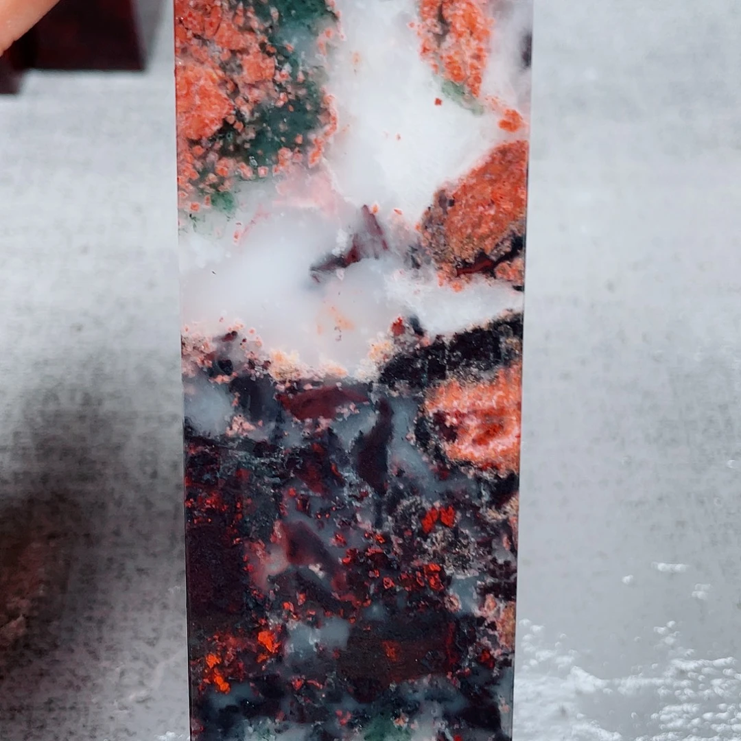 玉桂林鸡血玉印章镇尺21